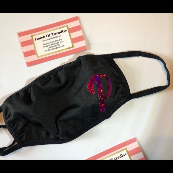 Monogram Initial Face Mask - Picture 8 of 11